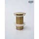 Клапан донный GID без перелива G100 73301K золото 7x7x10