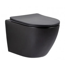 Подвесной унитаз GID Tornado Tr2122TF-Bm 62261Y черный матовый 49x36x36