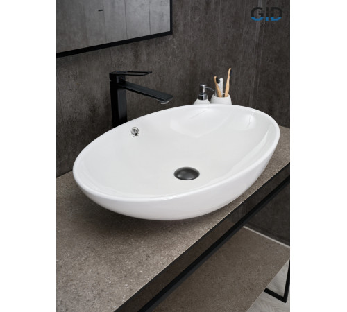 Раковина накладная Gid N9007 51207 белая 63.5x41.5x15
