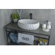 Раковина накладная Gid 9030wf 51187 белая 48x34x15