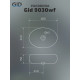 Раковина накладная Gid 9030wf 51187 белая 48x34x15