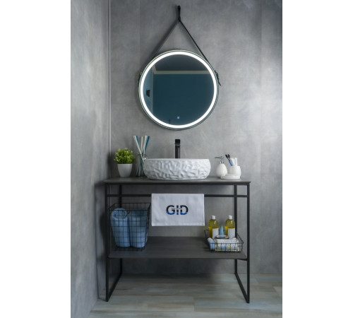 Раковина накладная Gid 9030wf 51187 белая 48x34x15