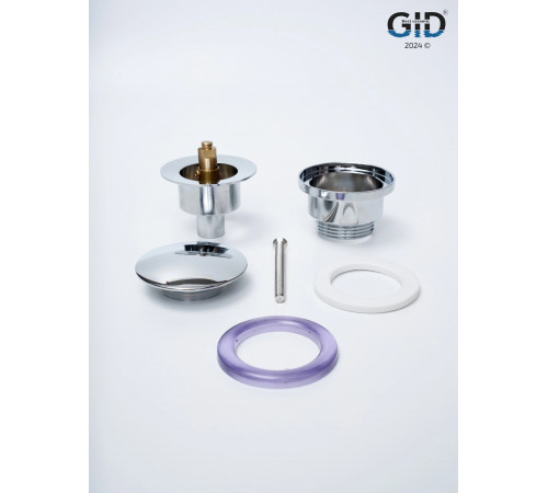 Клапан донный GID универсальный G-36CH 76603K хром 7x7x10