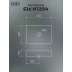Раковина накладная Gid N1204 51225 белая 45x32x11