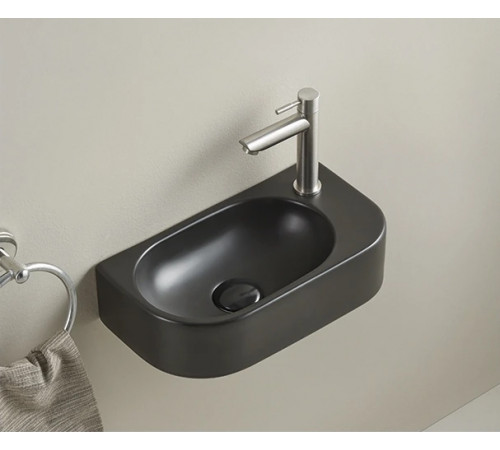 Раковина подвесная Gid Bm9274L 62204L черная матовая 40x21.5x12