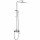 Стойка для душа ABBER Wasserfall AF8616SPL с изливом, сатин