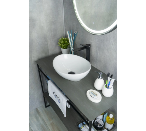 Раковина накладная Gid N9138 51178 белая 41x34x15