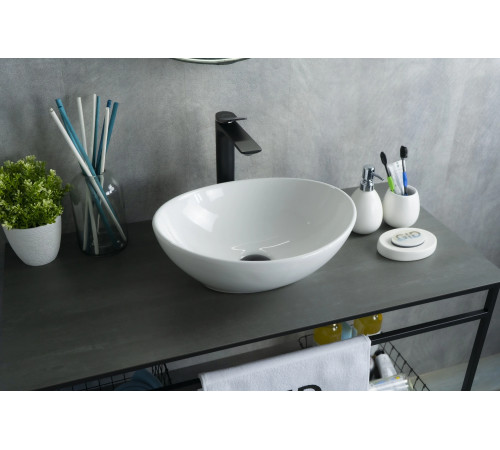 Раковина накладная Gid N9138 51178 белая 41x34x15
