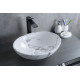Раковина накладная Gid Mnc138C 54473 под камень глянцевая 41x34x15