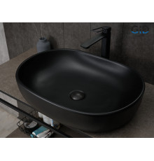 Раковина накладная Gid Bm9026a 53369 черная матовая 60x40x15
