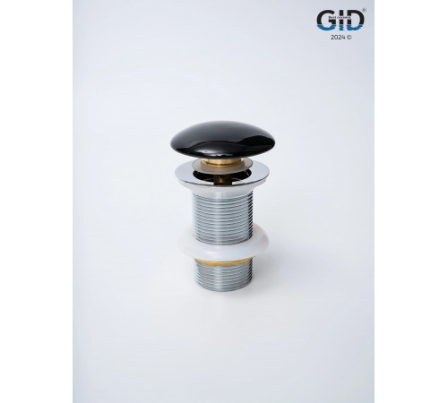 Клапан донный GID без перелива Bl100 72201K черный глянцевый 7x7x10