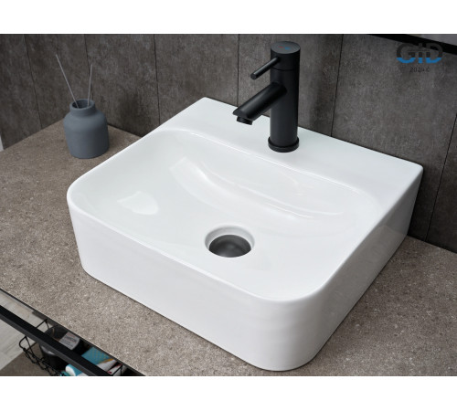 Раковина накладная Gid N9257 51217 белая 43x39x13