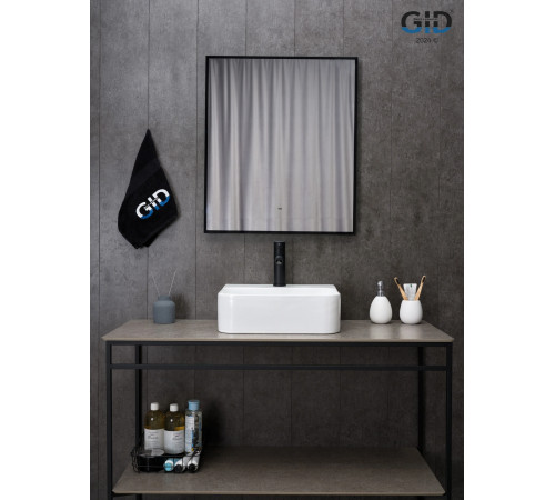 Раковина накладная Gid N9257 51217 белая 43x39x13