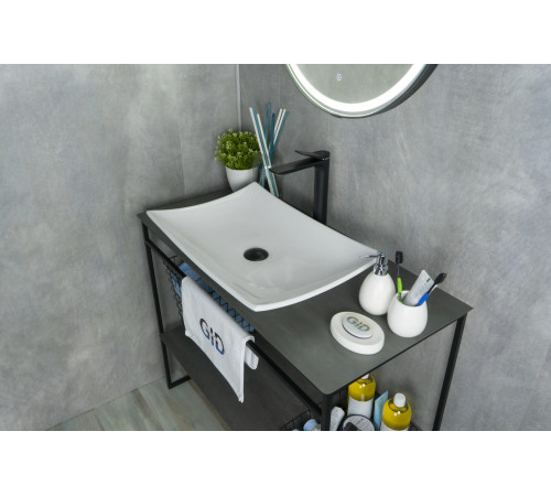 Раковина накладная Gid N9177 51170 белая 60x39x11.5