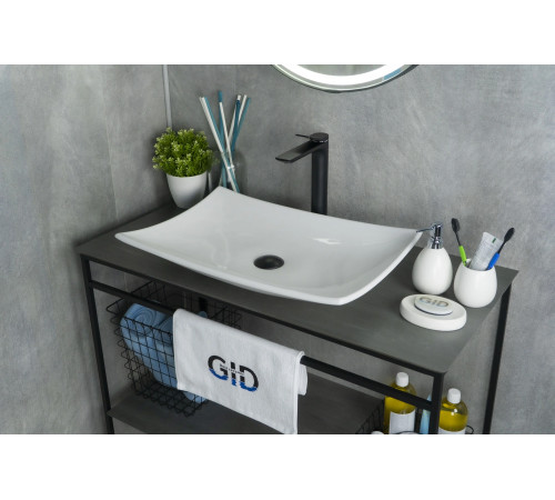 Раковина накладная Gid N9177 51170 белая 60x39x11.5