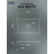 Раковина накладная Gid N9177 51170 белая 60x39x11.5