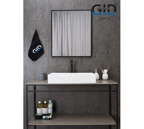 Раковина накладная Gid N9496 51228 белая 60.5x37x11