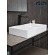 Раковина накладная Gid N9496 51228 белая 60.5x37x11