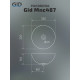 Раковина накладная Gid Mnc487 54435 под камень глянцевая 32x32x14