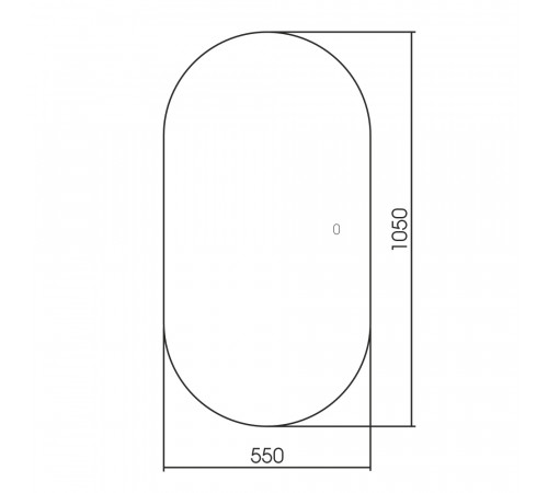 Заркало для ванной Abber Kontur AG6302S с подсветкой, сенсорный выключатель, диммер