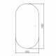 Заркало для ванной Abber Kontur AG6302S с подсветкой, сенсорный выключатель, диммер