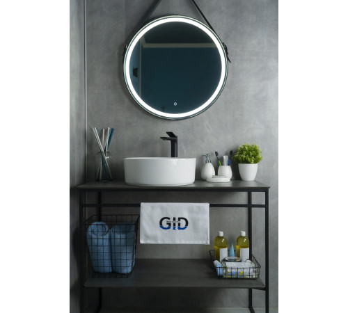 Раковина накладная Gid N9425 51144 белая 40x40x15