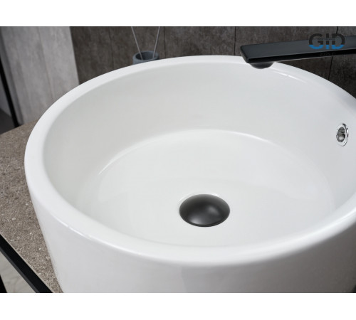 Раковина накладная Gid N9130 51212 белая 41.5x41.5x16.5