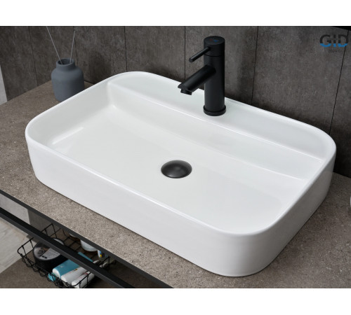 Раковина накладная Gid N9660 51232 белая 60x40x11