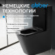 Унитаз компакт ABBER Rechteck AC1210TMB черный матовый, безободковый, смыв торнадо