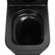 Унитаз компакт ABBER Rechteck AC1210TMB черный матовый, безободковый, смыв торнадо