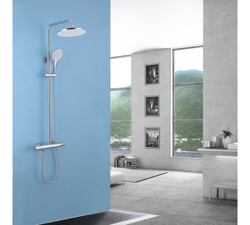 Стойка для душа ABBER Emotion AF8816 с изливом, хром