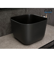 Раковина накладная Gid N9301bg 53356 черная графит 36x36x25.5