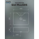 Раковина накладная Gid Mnc605 54460 под камень глянцевая 48x37x13