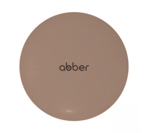 Накладка на слив для раковины ABBER AC0014MBB бежевая матовая, керамика
