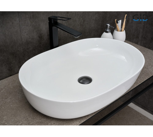 Раковина накладная Gid D1348 51204 белая 61x41x13.5