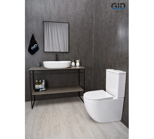 Раковина накладная Gid D1348 51204 белая 61x41x13.5