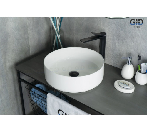 Раковина накладная Gid N9424 51179 белая 40x40x12