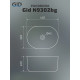 Раковина накладная Gid N9302bg 53377 черная графит 45x32x22