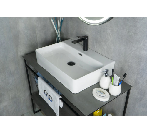Раковина накладная Gid N9256 51172 белая 60x42x14
