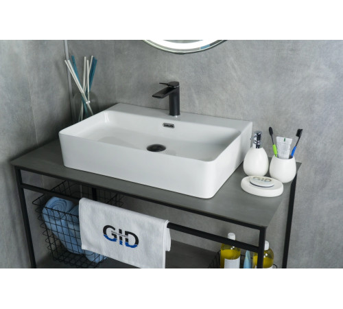 Раковина накладная Gid N9256 51172 белая 60x42x14