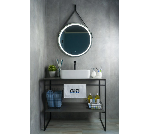 Раковина накладная Gid N9103 51120 белая 48x37x13