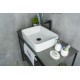 Раковина накладная Gid N9103 51120 белая 48x37x13