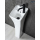 Раковина напольная Gid M9012 81101 белая 30x33x89