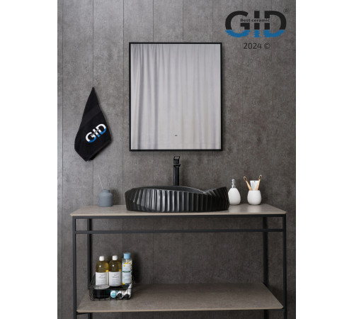 Раковина накладная Gid Bm888 53358 черная матовая 60x38.5x13.5