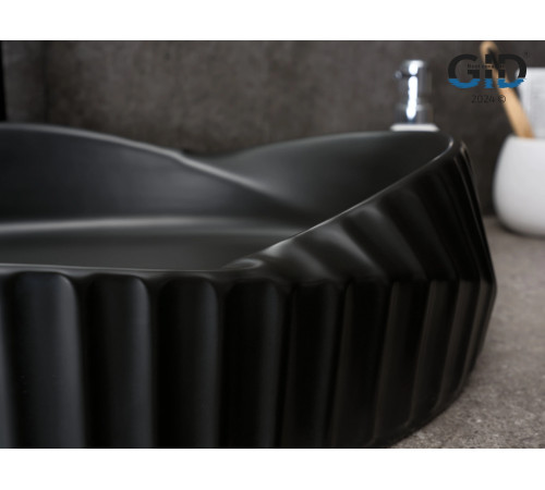 Раковина накладная Gid Bm888 53358 черная матовая 60x38.5x13.5