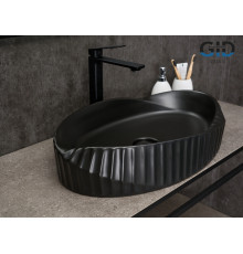 Раковина накладная Gid Bm888 53358 черная матовая 60x38.5x13.5