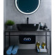 Раковина накладная Gid Bm1302 53348 черная матовая 50x40x14