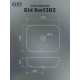 Раковина накладная Gid Bm1302 53348 черная матовая 50x40x14