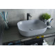 Раковина накладная Gid Gm1302 53336 серая матовая 50x40x14