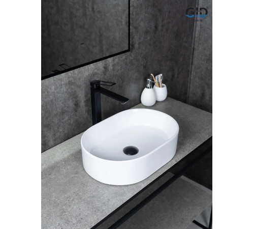 Раковина накладная Gid N1330 51239 белая 46.5x32x12